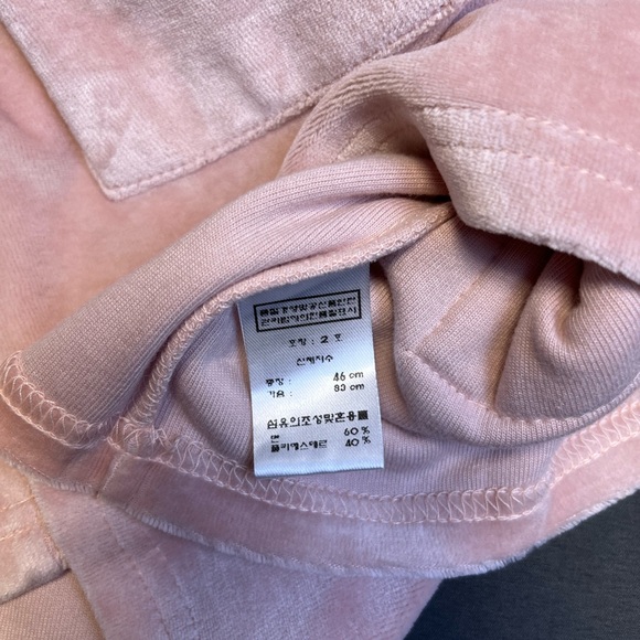 Pink Velvet Sweatshirt for Girls Size 5-6Y - Picture 5 of 9